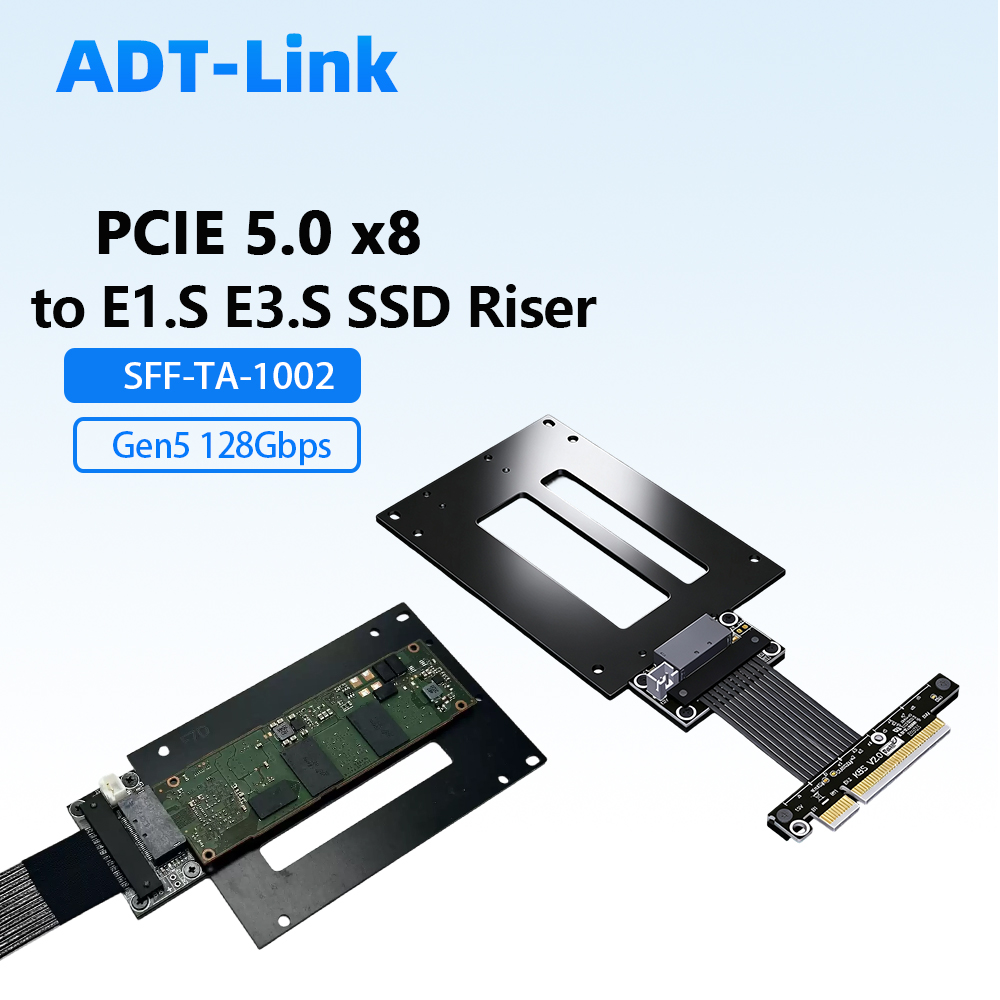Pcie Extension Cable - ADT PCIe 5.0 X8 To E1.S