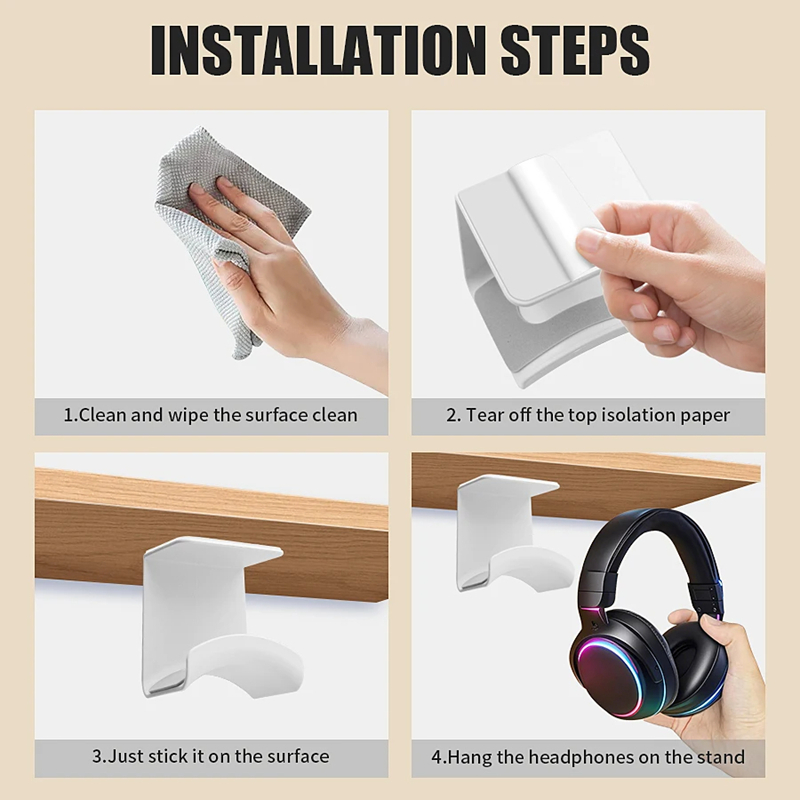 Universal Headphone Stand Adhe - огляд і ціна Gaming Accessories Sale
