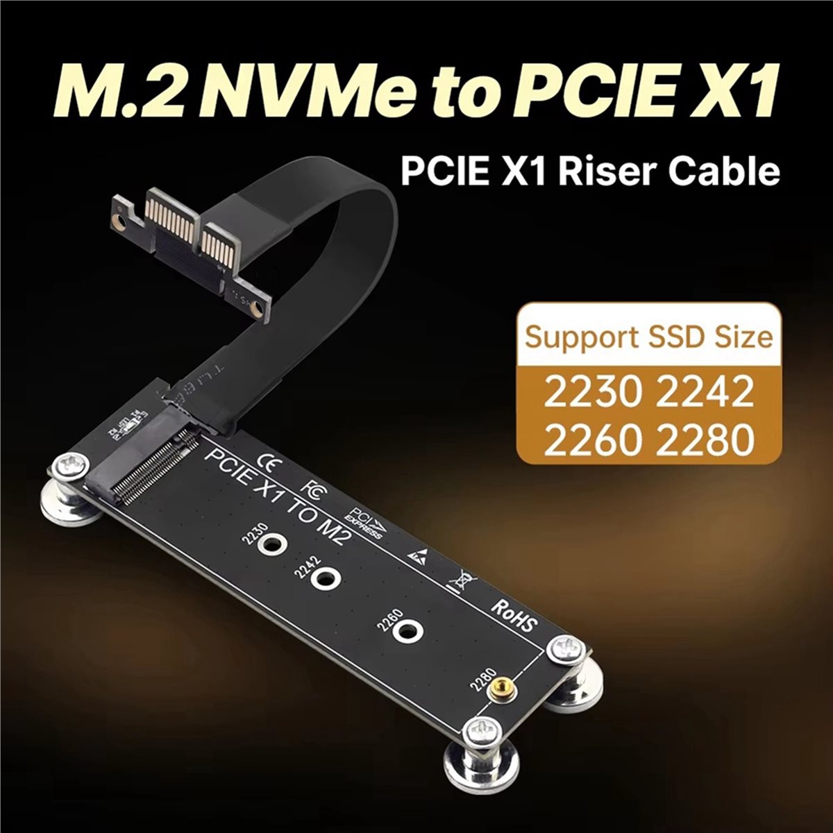 L77A PCI-E 3.0 X1 to M.2 NVMe  - огляд і ціна Pcie Extension Cable