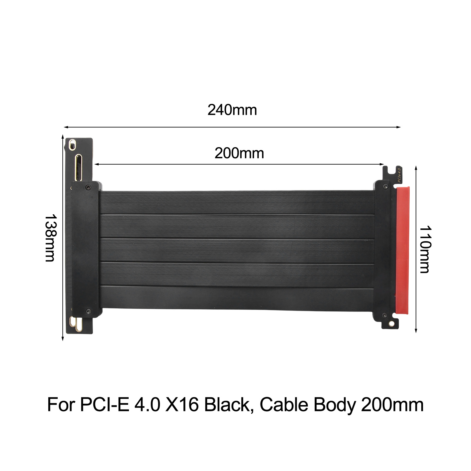 For PCIe 4.0 X16 Riser Cable 2 - огляд і ціна Pcie Extension Cable