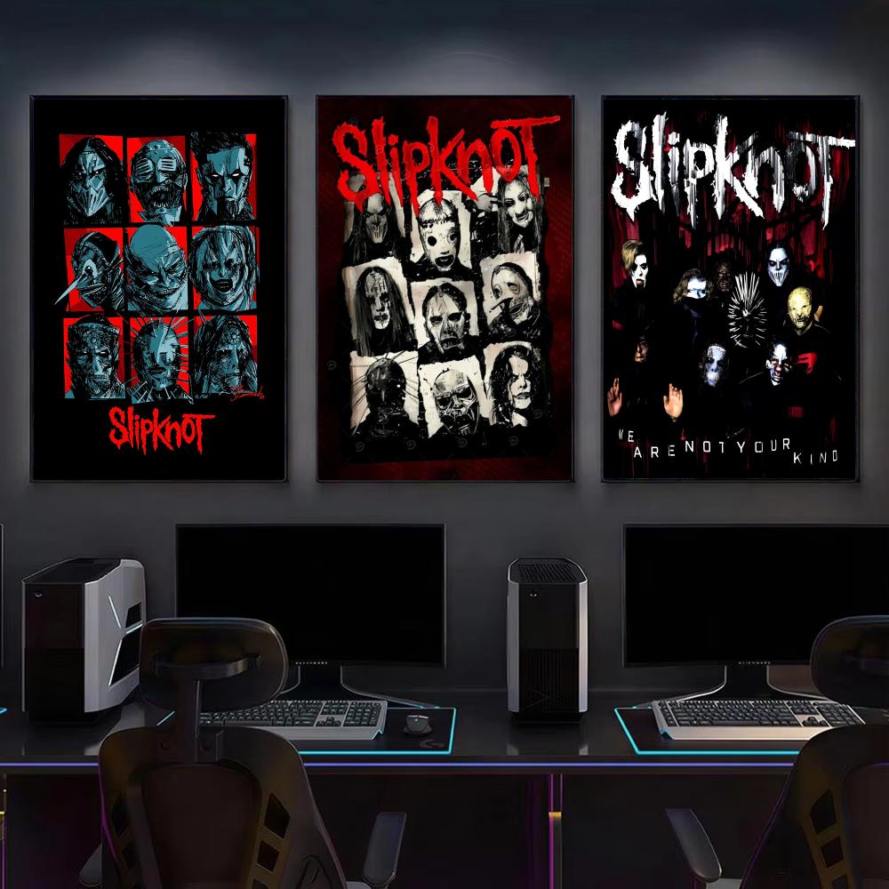 Band S-Slipknot Rock Poster Mo - огляд і ціна Gaming Accessories Wall