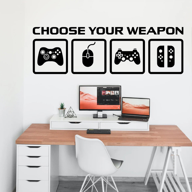 Video Game Decor Wall Decal  C - огляд і ціна Gaming Accessories Wall