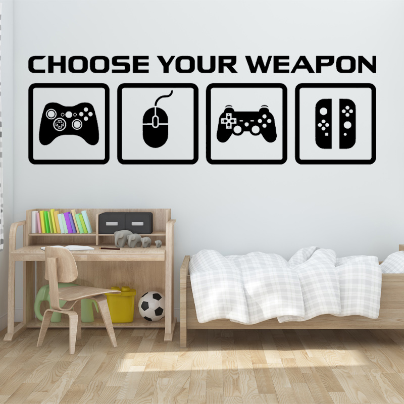 Video Game Decor Wall Decal  C - огляд і ціна Gaming Accessories Wall