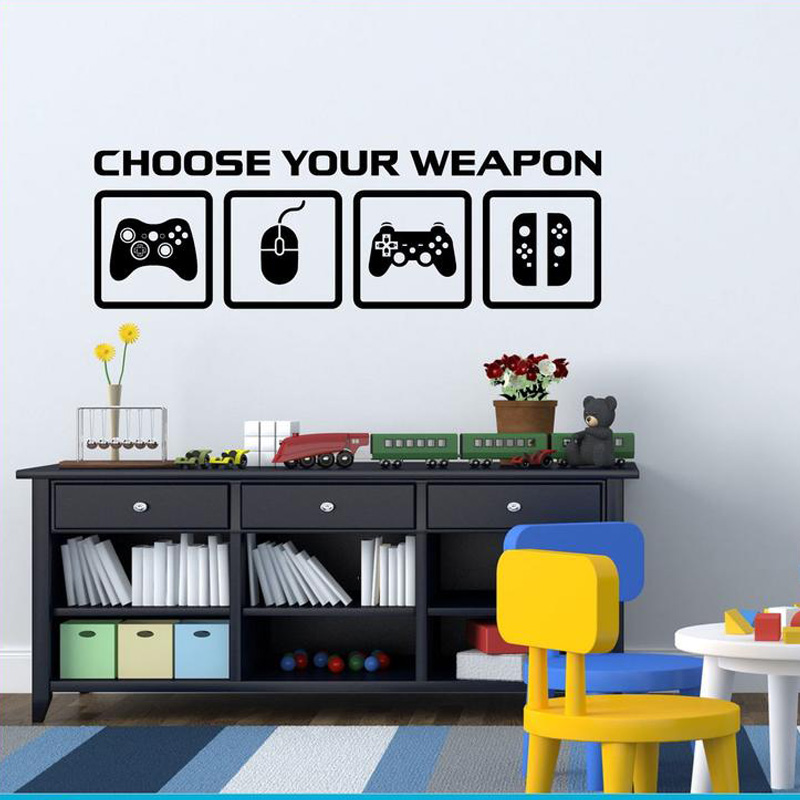 Video Game Decor Wall Decal  C - огляд і ціна Gaming Accessories Wall