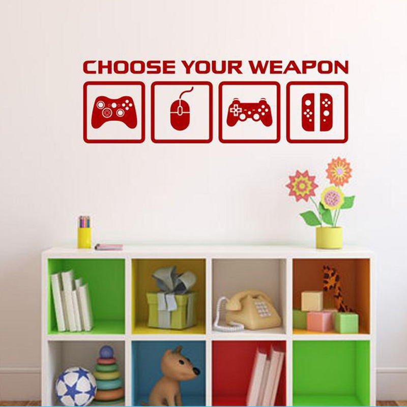 Video Game Decor Wall Decal  C - огляд і ціна Gaming Accessories Wall