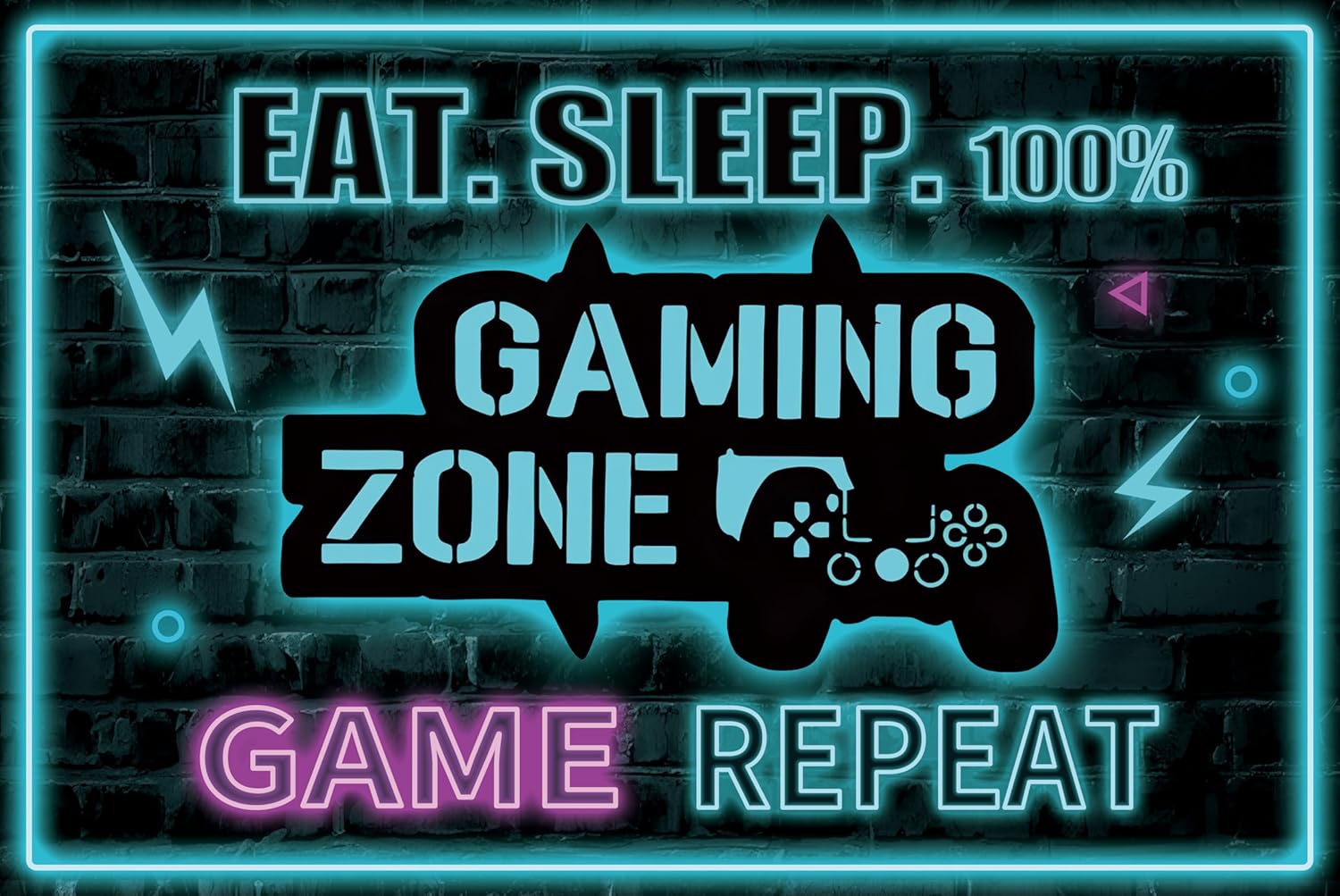Gaming Zone Metal Tin Sign Coo - огляд і ціна Gaming Accessories Boys