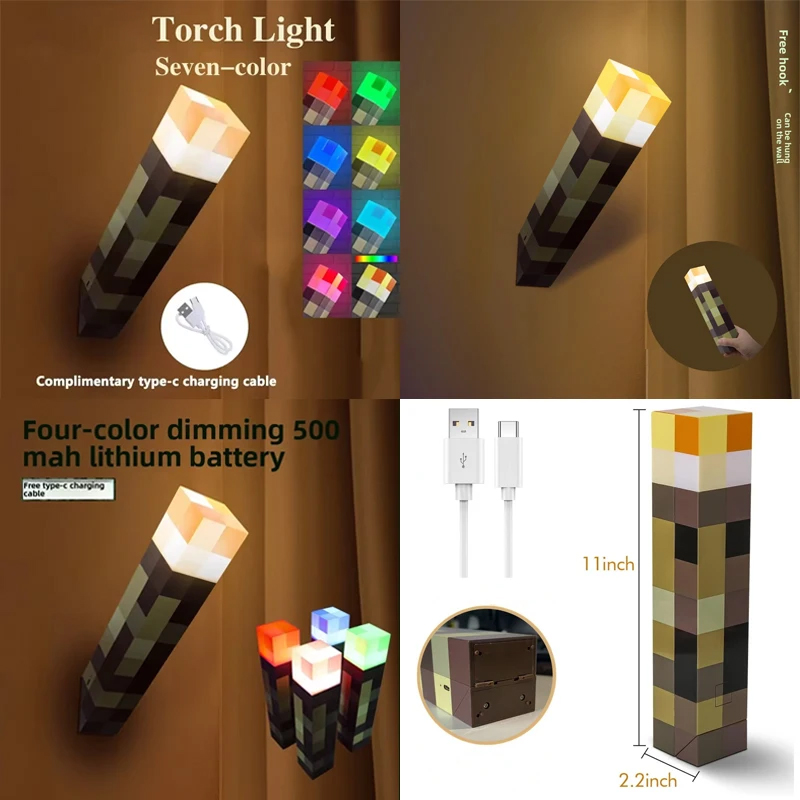 LED Night Lights Games Brownst - огляд і ціна Gaming Accessories Minecraft