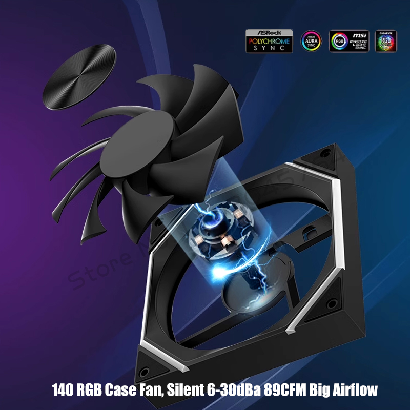 140 Case Fan ARGB, Silent 6-30 - огляд і ціна Gaming Accessories For Setup