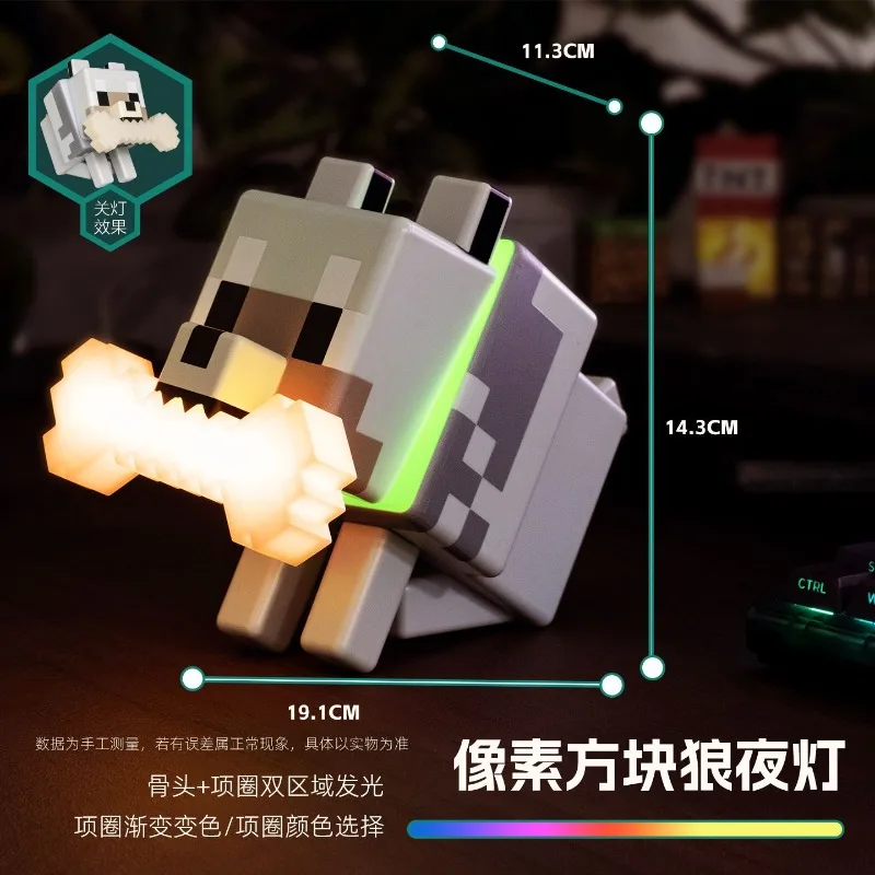 Wolf Dog LED Night Light Toys  - огляд і ціна Gaming Accessories Minecraft