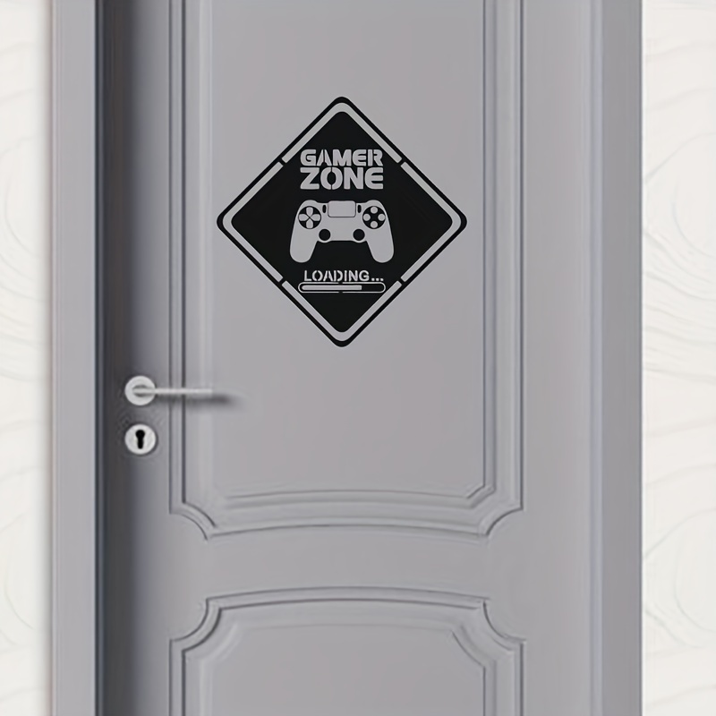 1pc Gamer Zone Door Decal Wall - огляд і ціна Gaming Accessories Wall