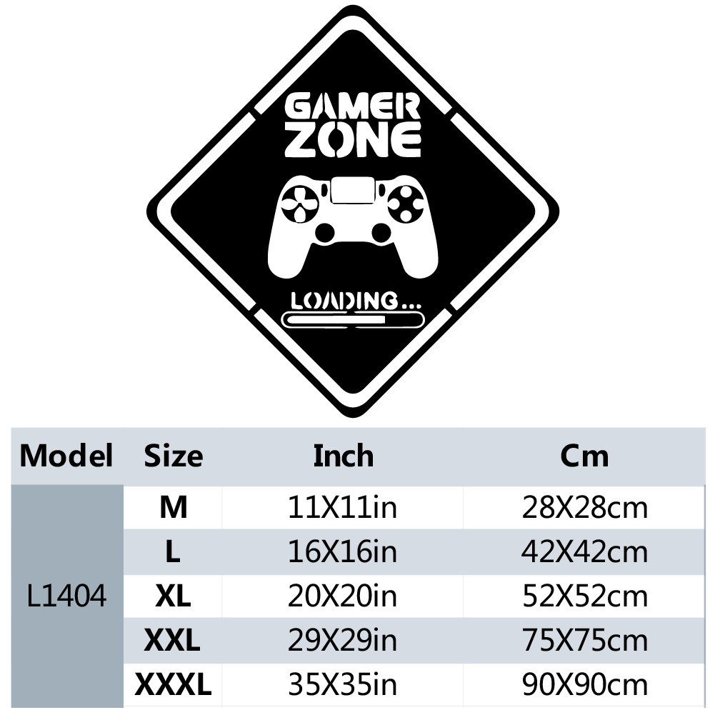 1pc Gamer Zone Door Decal Wall - огляд і ціна Gaming Accessories Wall