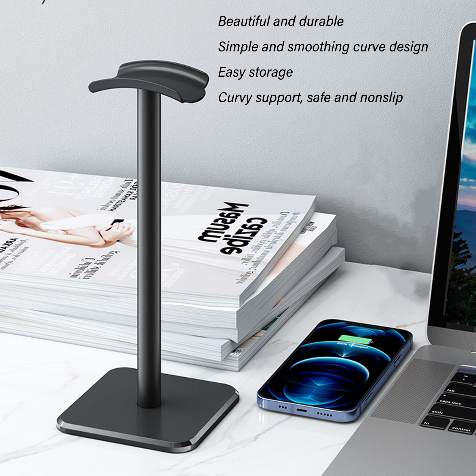Headphone Stand Rounded Corner - огляд і ціна Gaming Accessories For Setup
