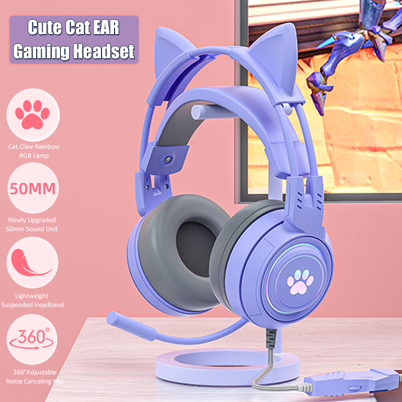 Cute Cat Ear Gaming Headphones - огляд і ціна Gaming Accessories For Kids