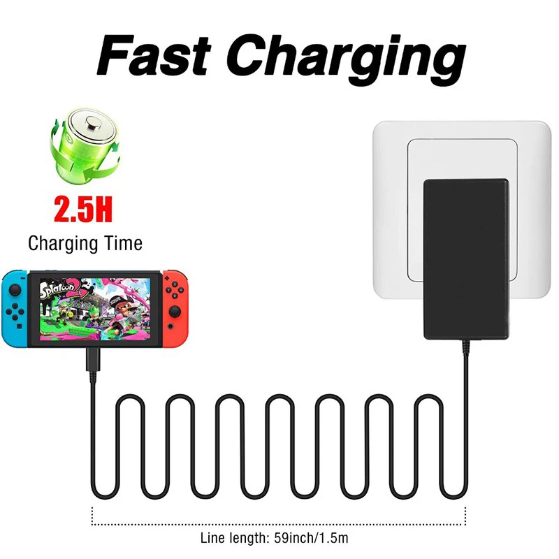 EU US UK Plug Adapter for AC C - огляд і ціна Gaming Accessories Wall