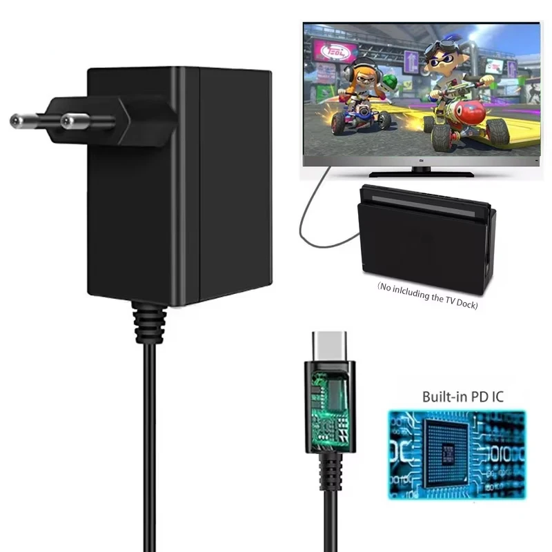 EU US UK Plug Adapter for AC C - огляд і ціна Gaming Accessories Wall