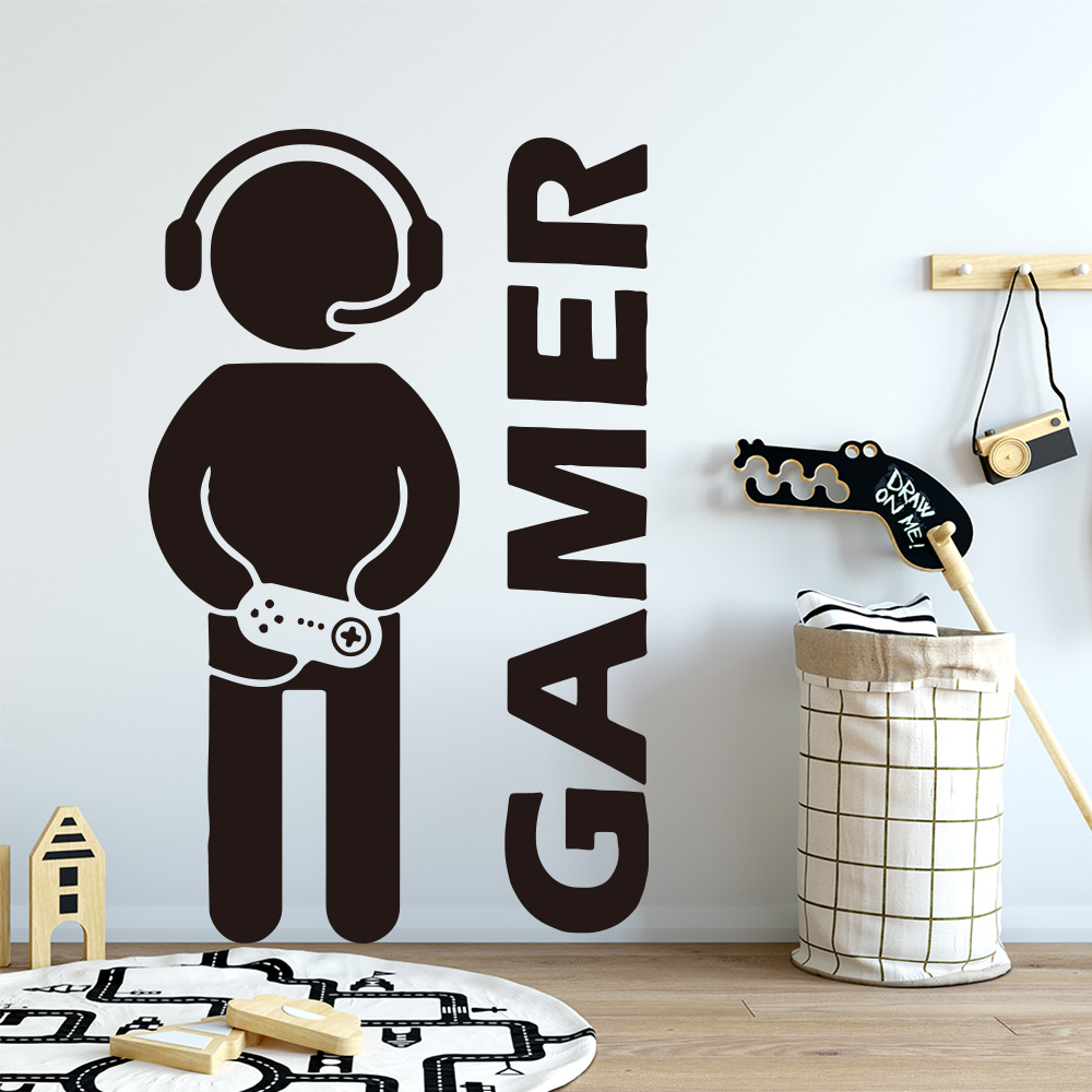 1pc Gamer Wall Art Decal For K - огляд і ціна Gaming Accessories Wall