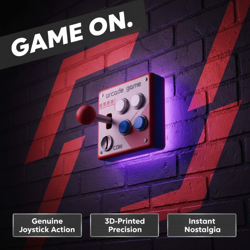 Retro Arcade Game Button Switc - огляд і ціна Gaming Accessories Wall